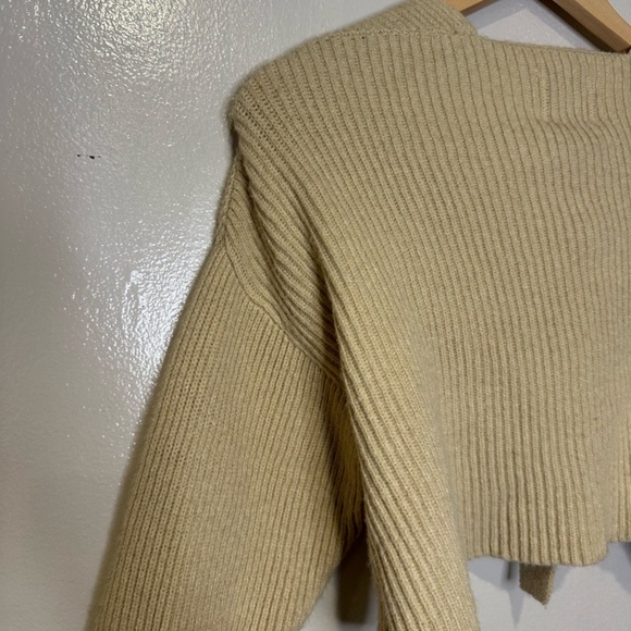 JOIE CROPPED TIE-FRONT CARDIGAN - O/S - NWT - Picture 3 of 8